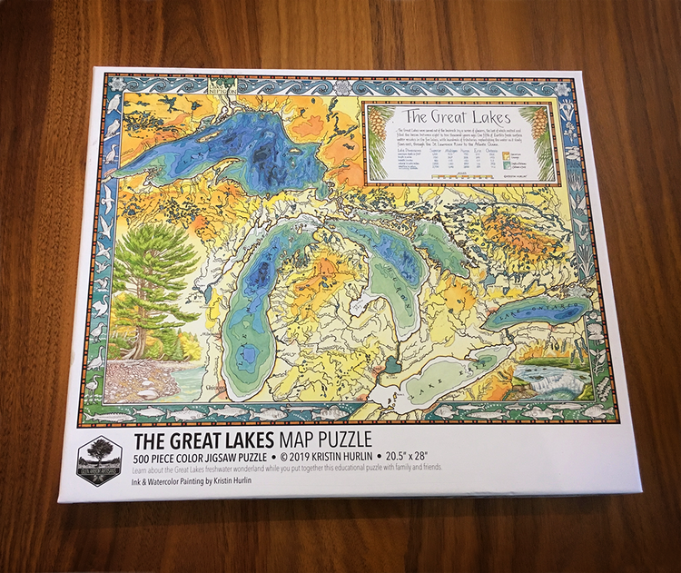 Great Lakes Map Puzzle